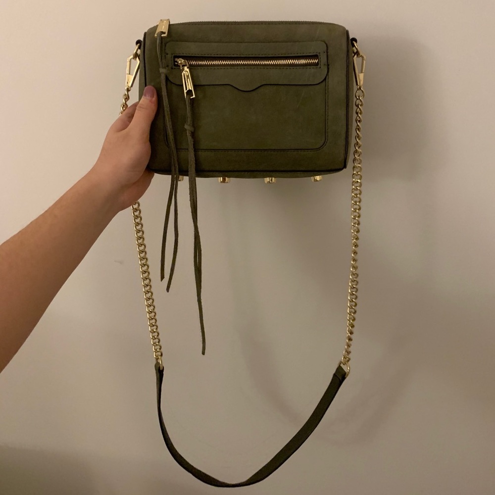 Rebecca Minkoff Avery Crossbody Olive Suede